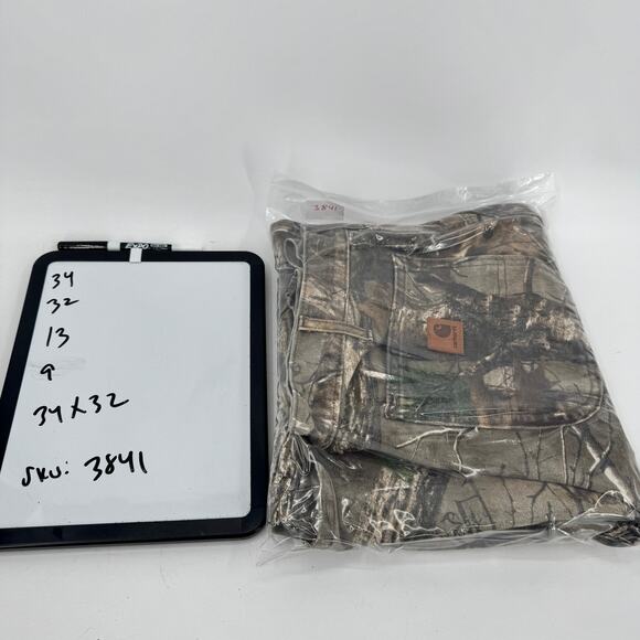 Carhartt Camo Pants Mens 34x32 ACTUAL Realtree Xtra B235-977 Utility Made in USA - Picture 10 of 10